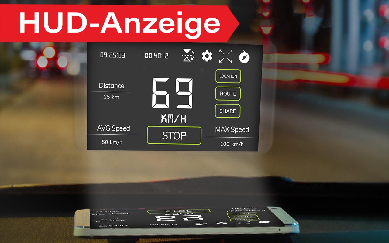 Gps Offline Digital Tacho Kilometerzahler Hud Fur Android Apk Herunterladen
