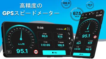 スピードメーター (Speedometer) 速度計測アプリ ポスター