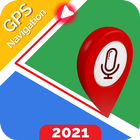 آیکون‌ Voice GPS Route Finder: Map Na
