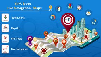 GPS Maps Tools, Live Navigatio poster