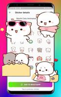 Wasticker Animated Mochi Cat imagem de tela 2