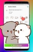 Wasticker Animated Mochi Cat imagem de tela 3