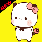 Cute Mochi Panda Stickers for Whatsapp icône