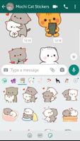 Mochi Peach Cat Stickers for WhatsApp تصوير الشاشة 3