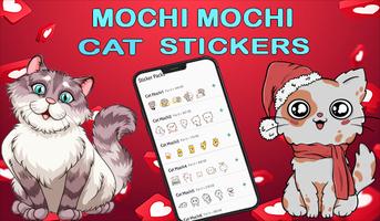 Mochi Peach Cat Stickers for WhatsApp الملصق
