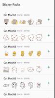 Mochi Peach Cat Stickers for WhatsApp تصوير الشاشة 1