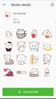 Mochi Peach Cat Stickers for WhatsApp تصوير الشاشة 2