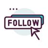 Follow on instagram