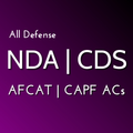Prep for : NDA CDS CRPF AFCAT