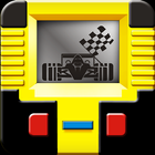 Handheld lcd car racing ícone