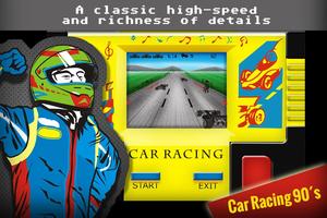 Handheld lcd car racing imagem de tela 1