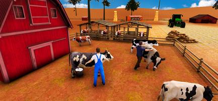 Cow Farm Factory Simulator پوسٹر