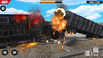 Train Vs Giant Pit Crash Games اسکرین شاٹ 2