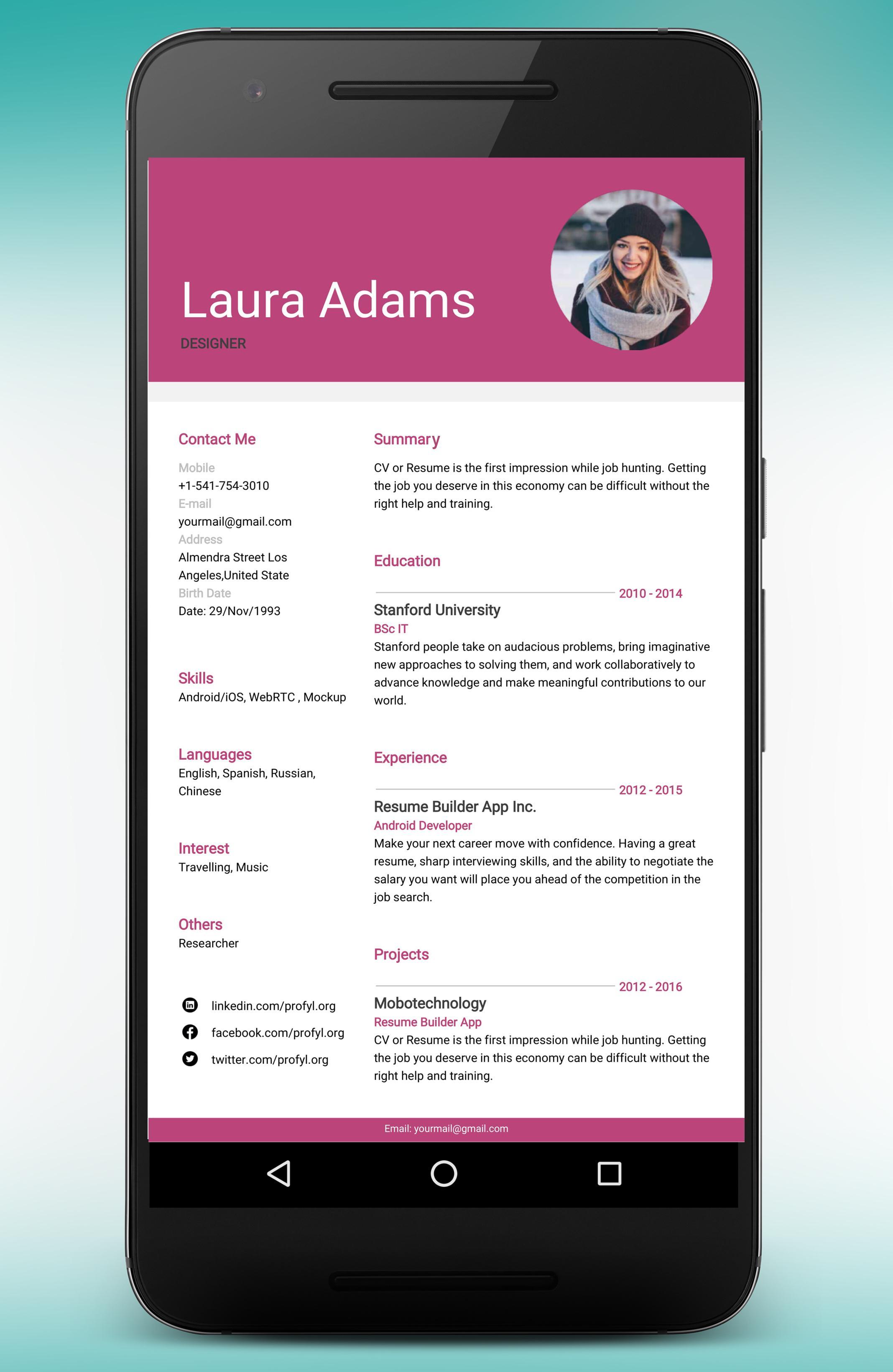 Order resume online 1 3 0 apk