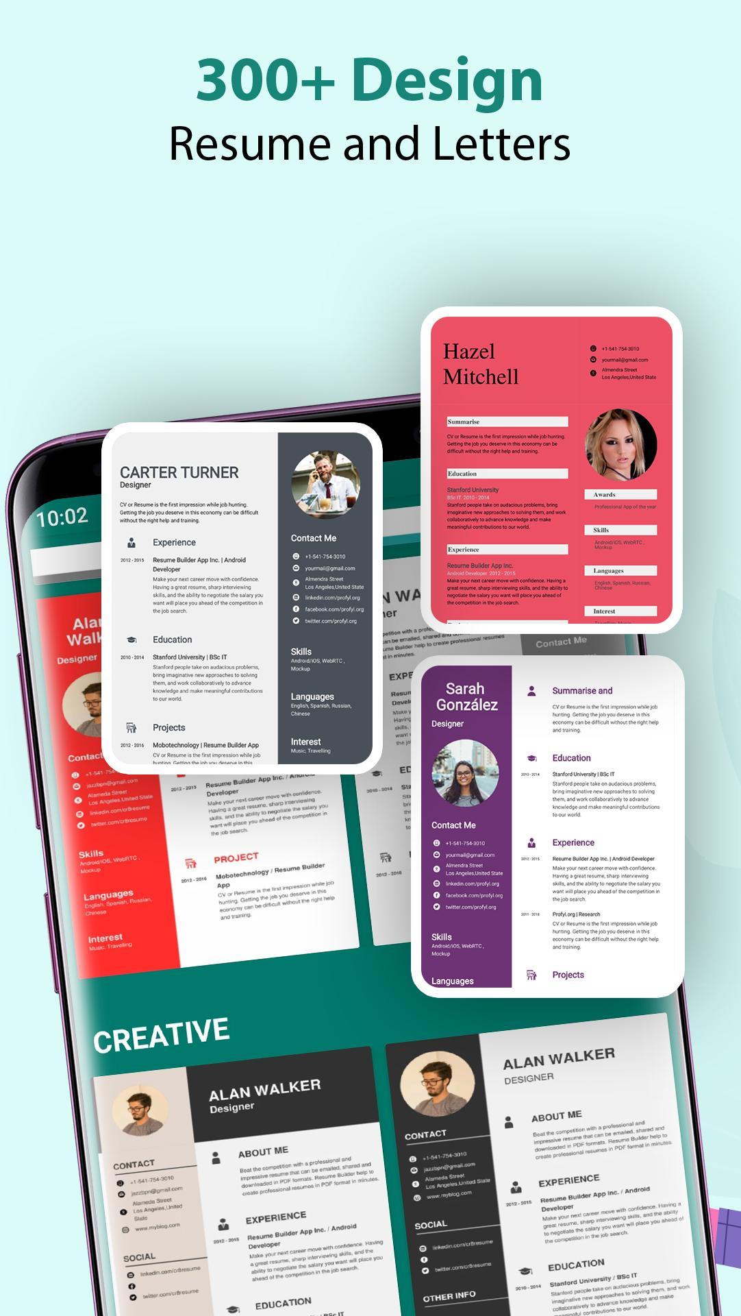 Cv Maker Resume Builder Pdf Template Format Editor For Android Apk Download - roblox developers page 541