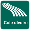 Karte von Côte dIvoire