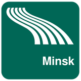 Carte de Minsk off-line icône