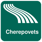 Carte de Cherepovets off-line icône