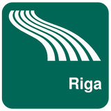 Carte de Riga off-line icône