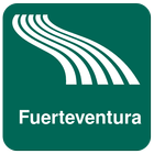 Carte de Fuerteventura icône
