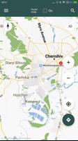 Carte de Chernihiv off-line Affiche