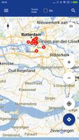 Karte von Rotterdam offline Plakat