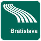 Carte de Bratislava off-line icône
