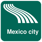 Icona Mappa di Città Del Messico