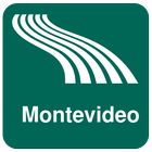 Carte de Montevideo off-line icône