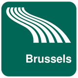 Carte de Bruxelles off-line icône