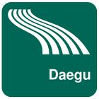 Carte de Daegu off-line icône