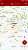 Карта Смоленска постер