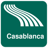 Carte de Casablanca off-line icône