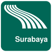 Carte de Surabaya off-line