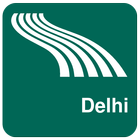 Carte de Delhi off-line icône