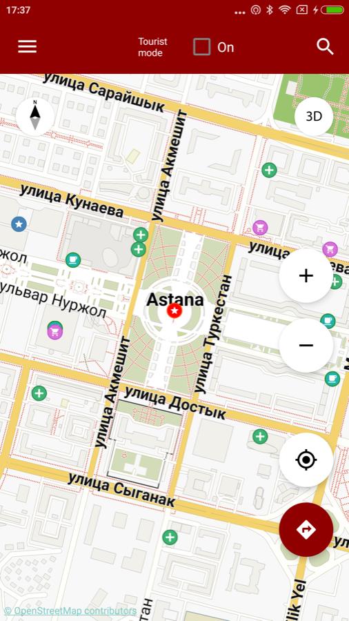Астрабус астана карта