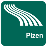 Mapa de Plzen offline ícone