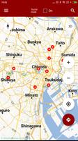 Carte de Tokyo off-line Affiche