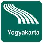 Carte de Yogyakarta off-line icône