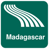 Karte von Madagaskar offline Zeichen