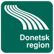 Karte von Donezk region