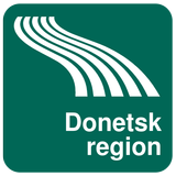 Carte de Donetsk region icône