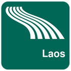 Mapa de Laos offline icono