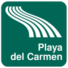 Carte de Playa del Carmen icône