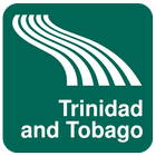 Carte de Trinité-et-Tobago icône