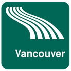 Karte von Vancouver offline Zeichen