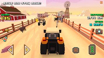 Blocky Farm Racing syot layar 1