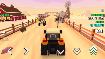 Blocky Farm Racing पोस्टर