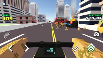 Blocky Moto Racing Ekran Görüntüsü 1