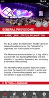 BWF Statutes captura de pantalla 2